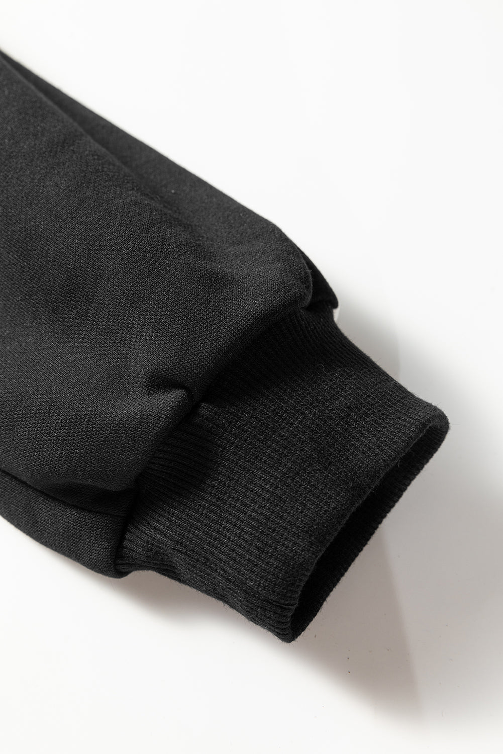 Gray Morn Varsity Striped Detail Crewneck Pullover Elastic Sweatpants 2pcs Outfit