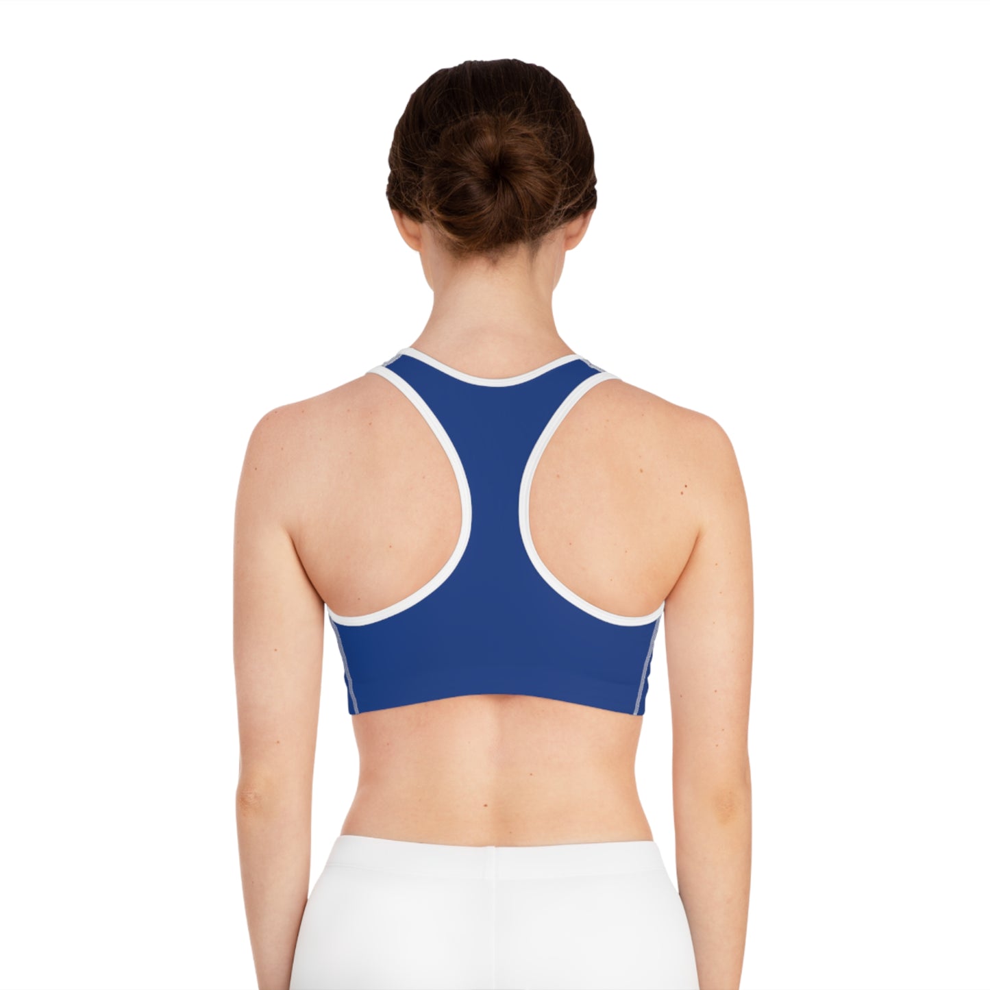 Lotus Bloom Sports Bra - Dark Blue