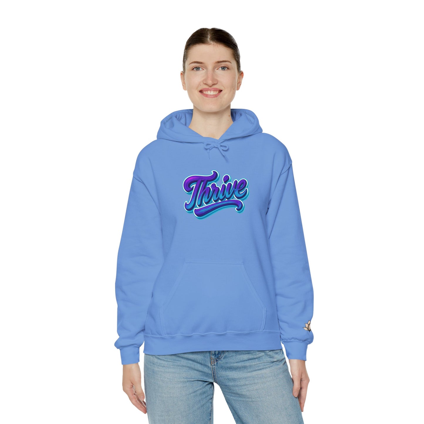 Thrive Unisex Hoodie - Cozy Graphic Sweatshirt, Motivational Gift, Casual Wear, Perfect for Relaxing, Everyday Use