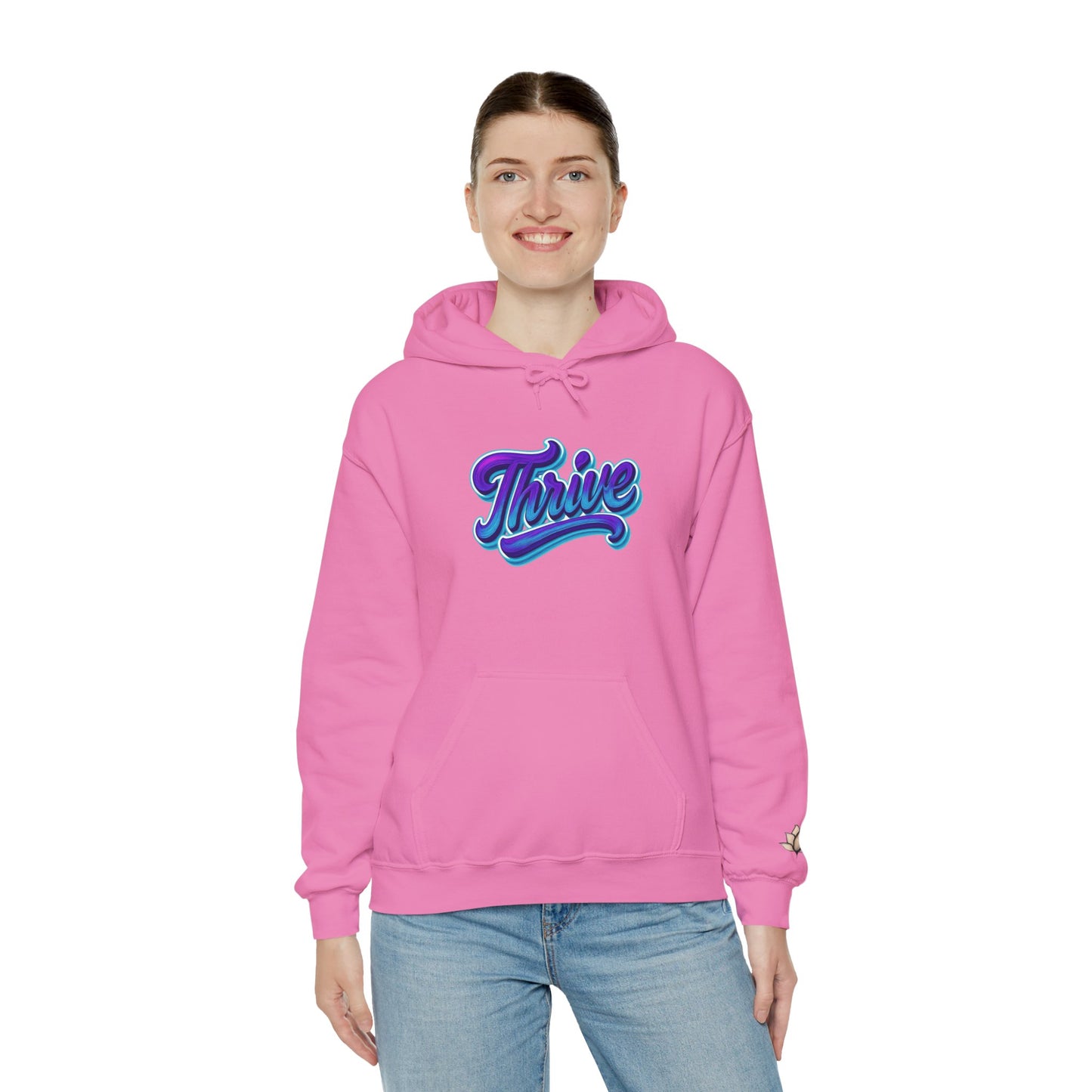 Thrive Unisex Hoodie - Cozy Graphic Sweatshirt, Motivational Gift, Casual Wear, Perfect for Relaxing, Everyday Use