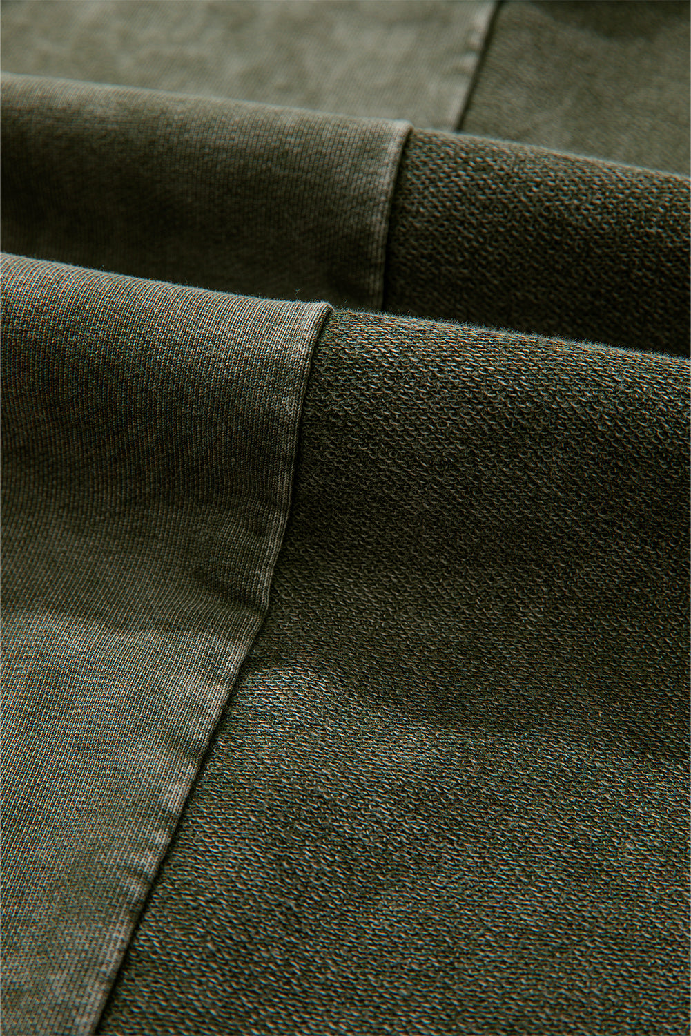 Black Mineral Wash Tiered Wide Leg Patchwork Drawstring Pants