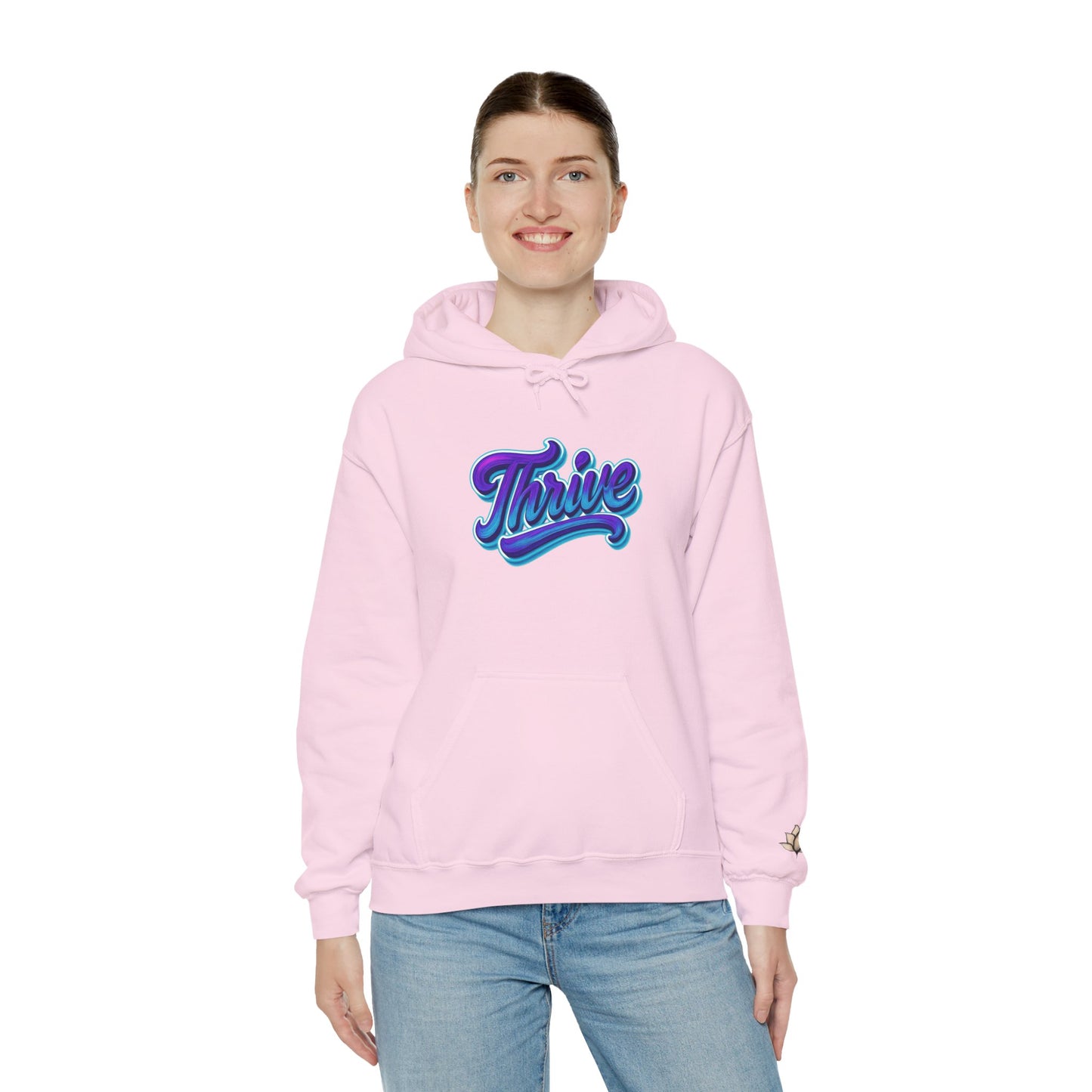 Thrive Unisex Hoodie - Cozy Graphic Sweatshirt, Motivational Gift, Casual Wear, Perfect for Relaxing, Everyday Use