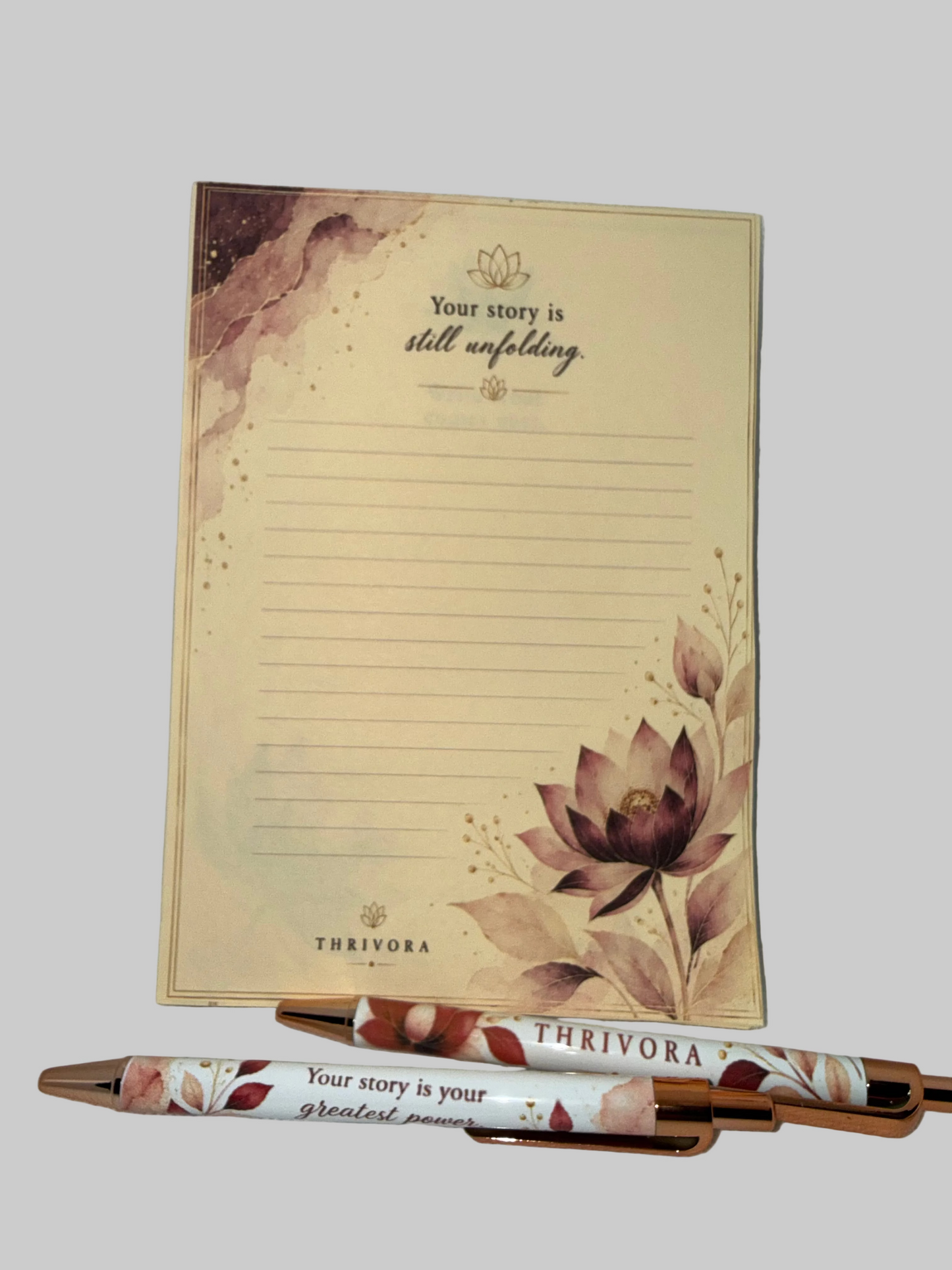Inspirational Stationery Set – Notepad, Pens & Bookmark