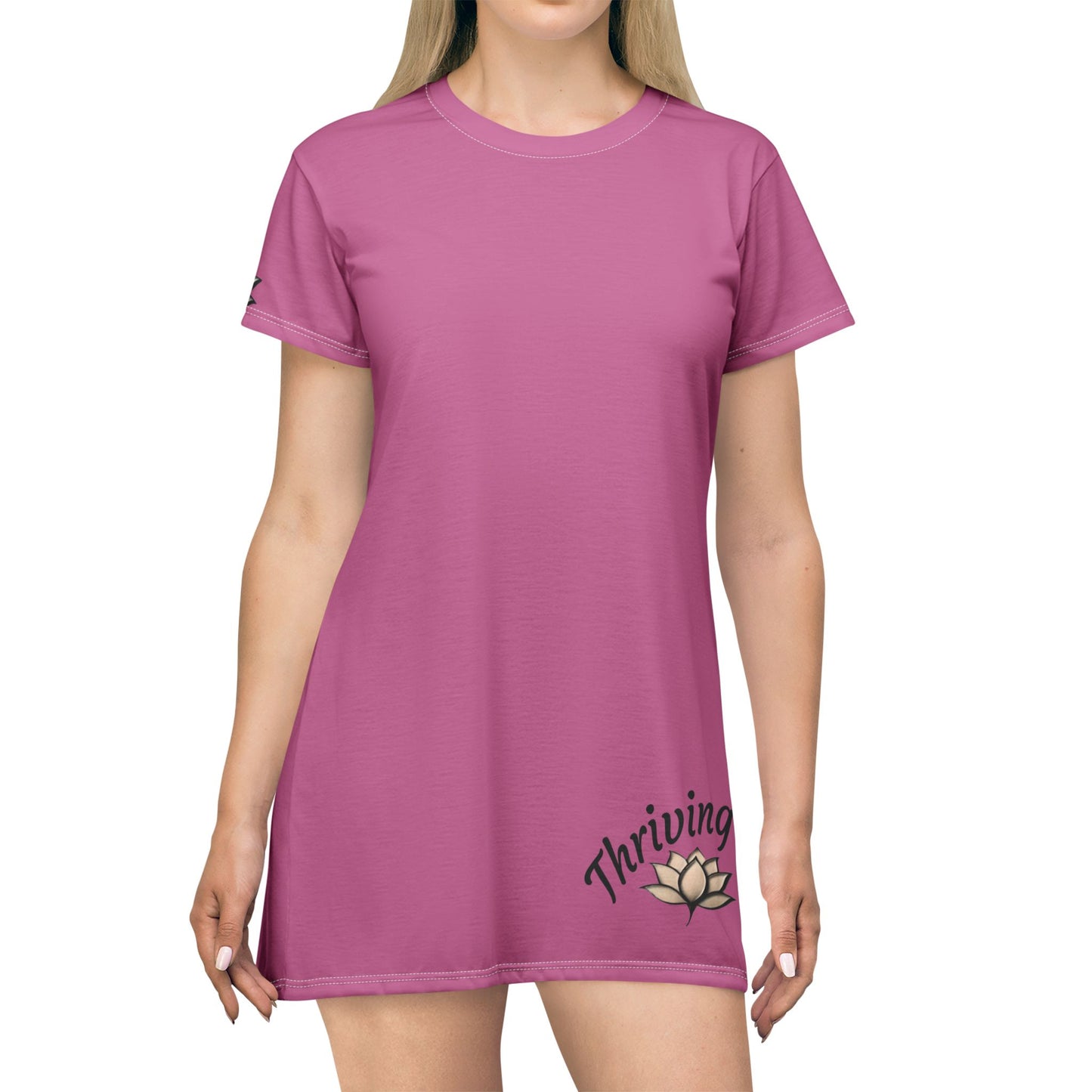 Thriving T-Shirt Dress - Pink