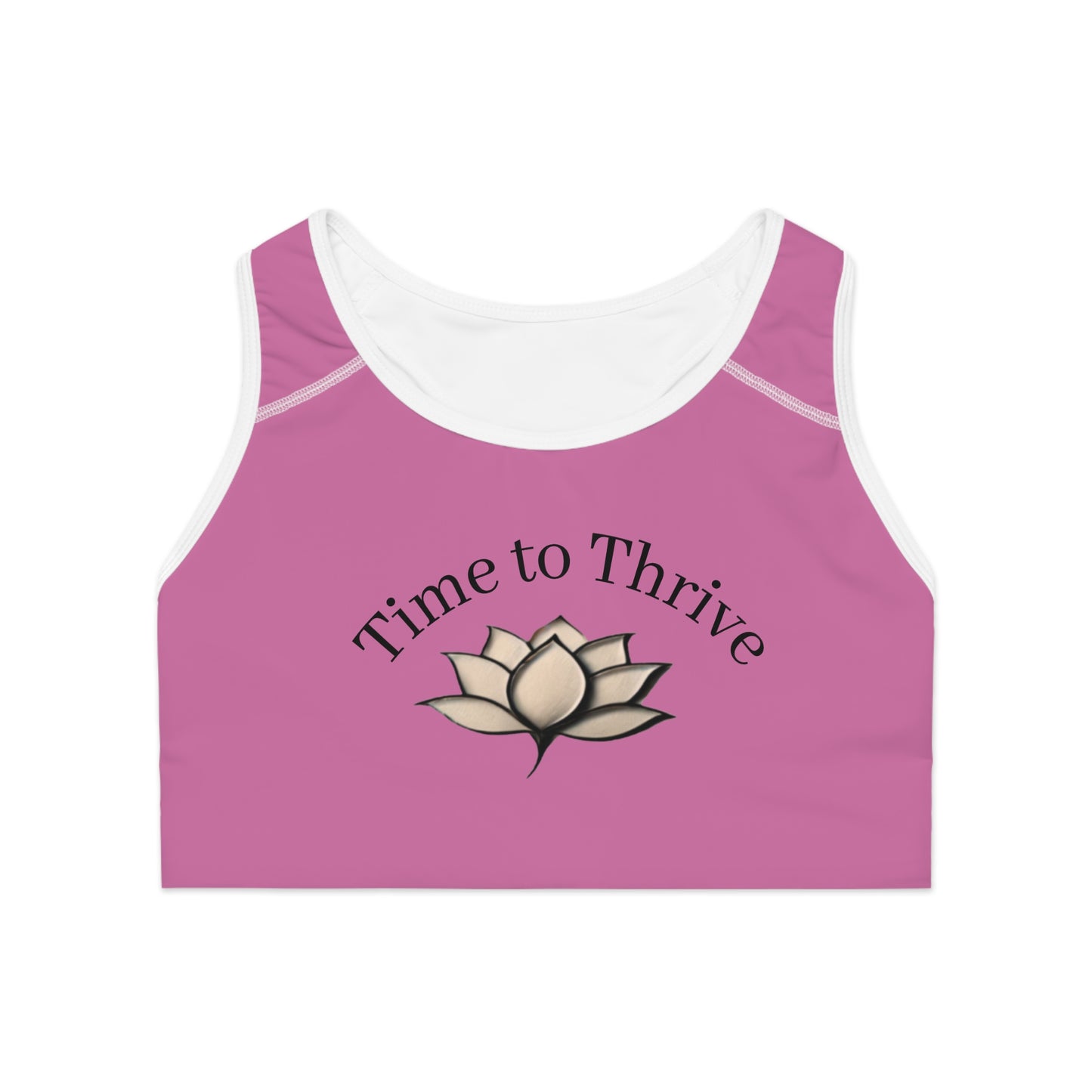 Lotus Bloom Sports Bra - Pink