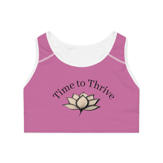Lotus Bloom Sports Bra - Pink