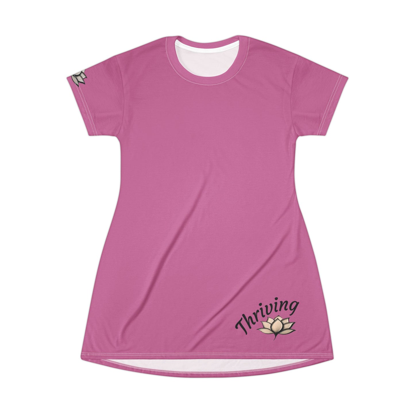 Thriving T-Shirt Dress - Pink