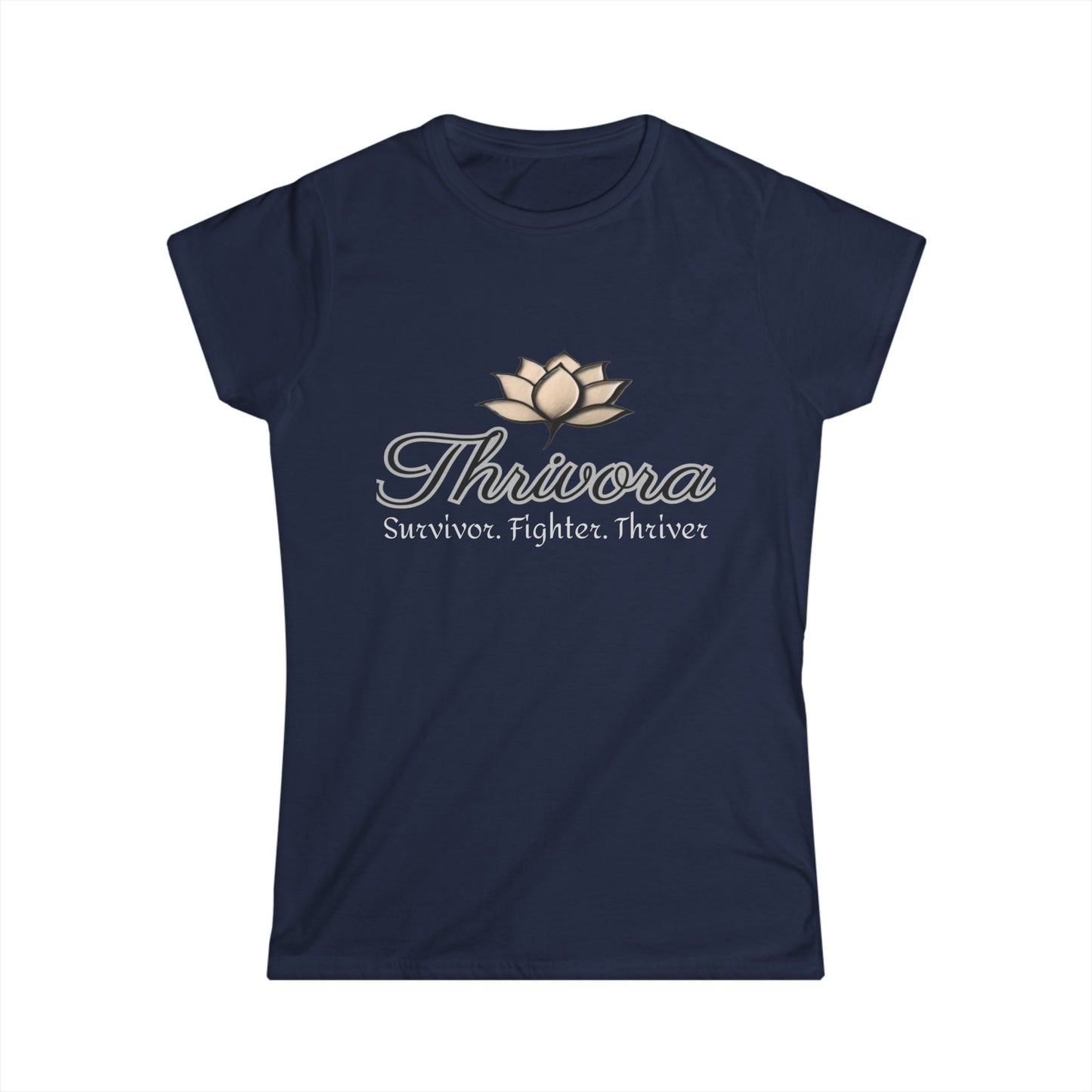 Empowering Softstyle Tee - Survivors, Fighters, Thrivers, Motivational Gift, Inspirational Top, Self-Care Apparel, Mindfulness Wear