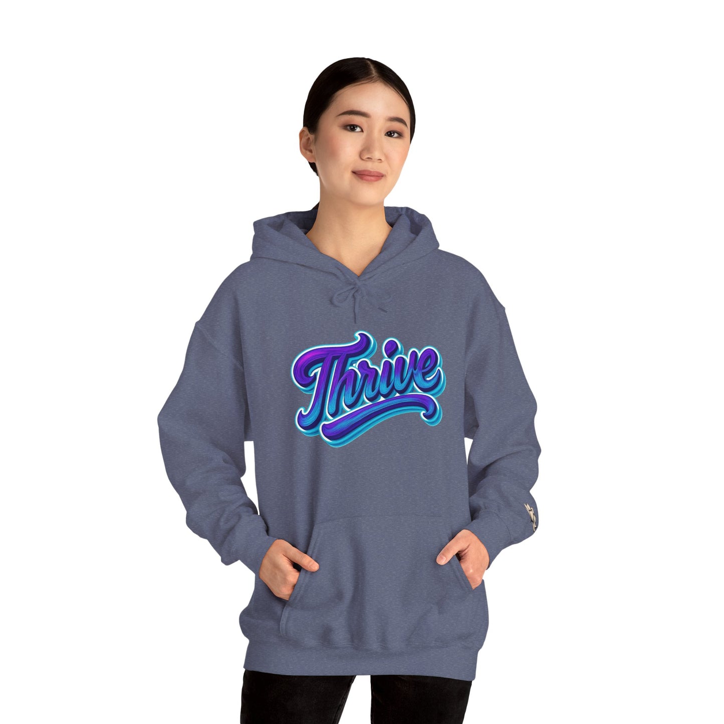 Thrive Unisex Hoodie - Cozy Graphic Sweatshirt, Motivational Gift, Casual Wear, Perfect for Relaxing, Everyday Use