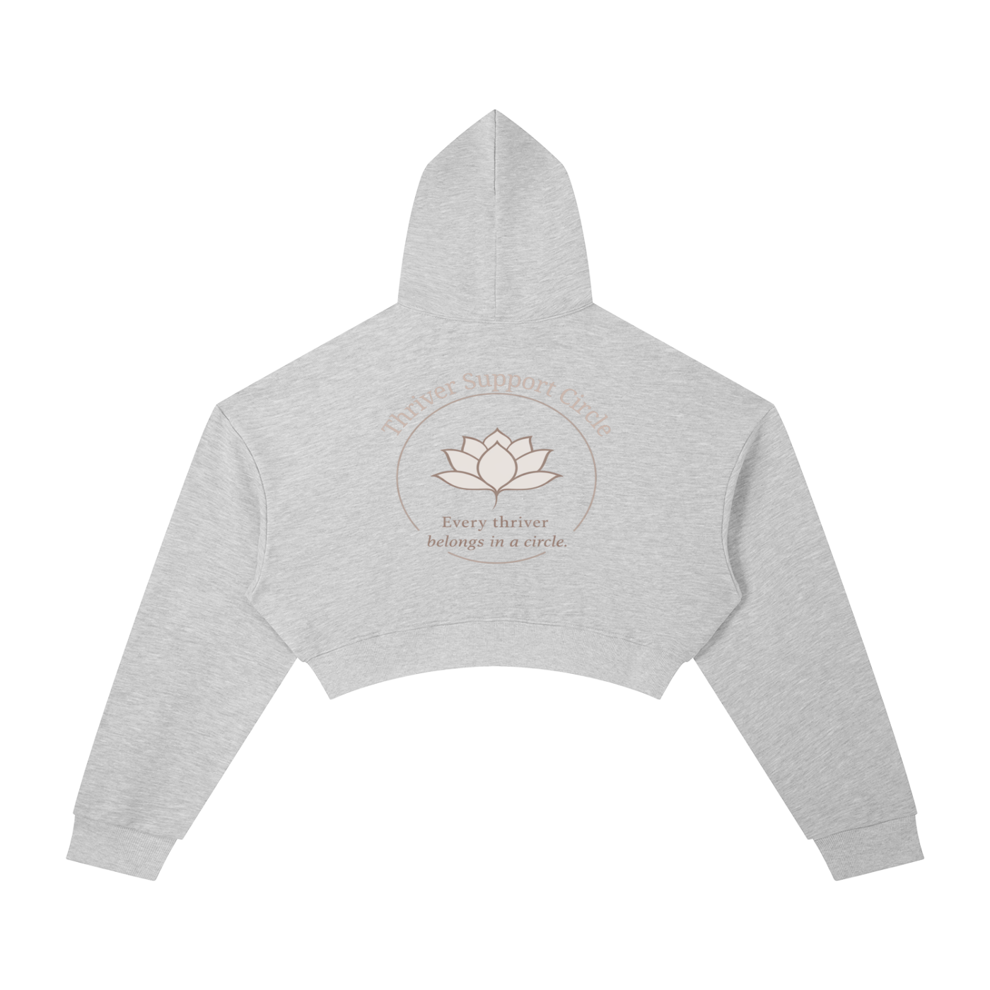 Support Circle Cropped Hoodie