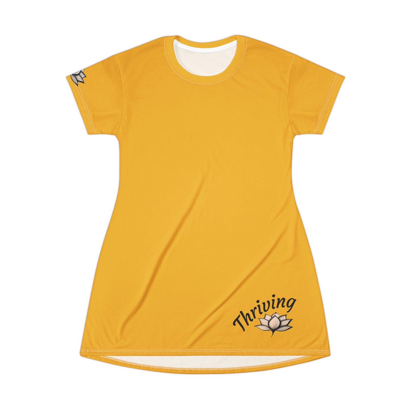 Thriving T-Shirt Dress - Yellow