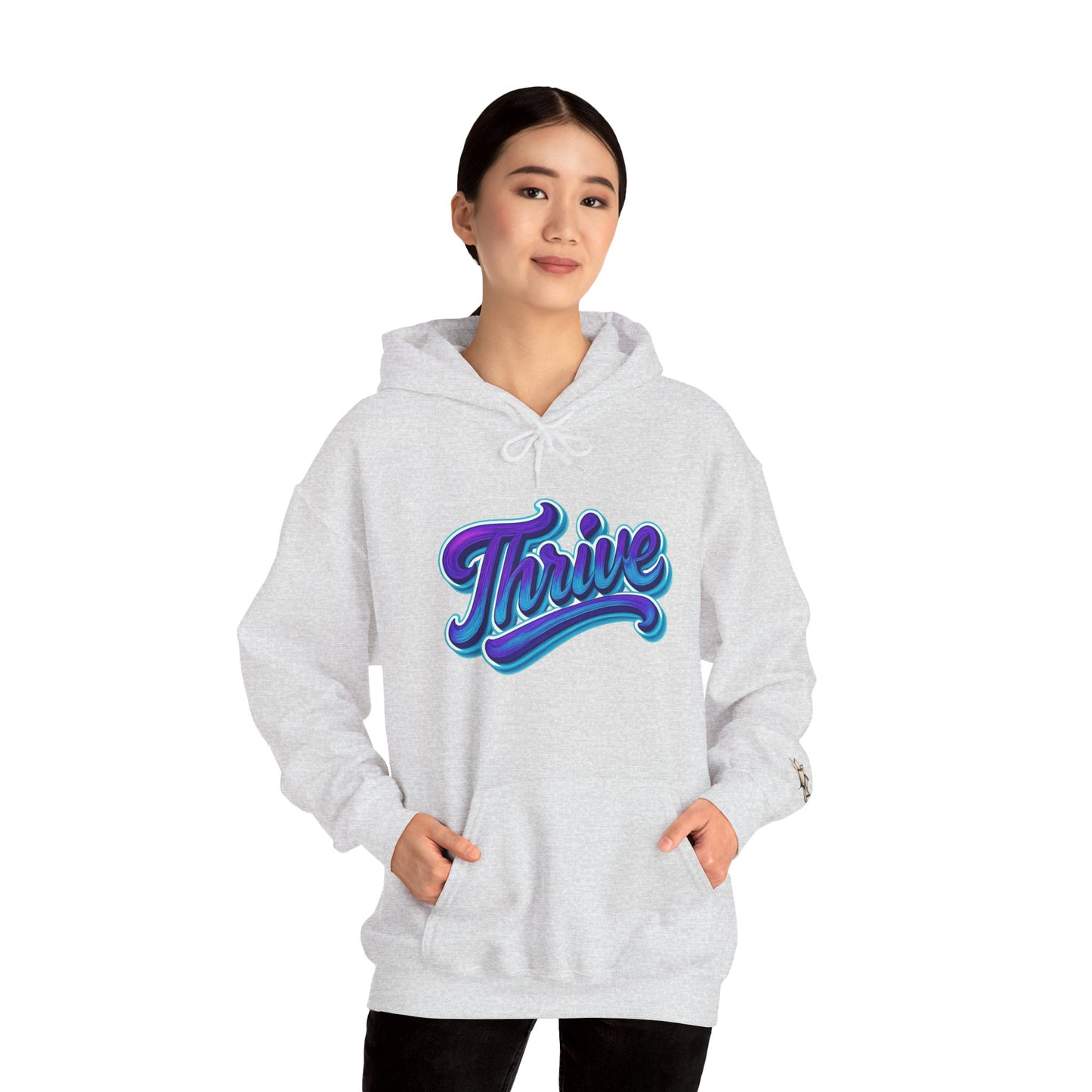Thrive Unisex Hoodie - Cozy Graphic Sweatshirt, Motivational Gift, Casual Wear, Perfect for Relaxing, Everyday Use