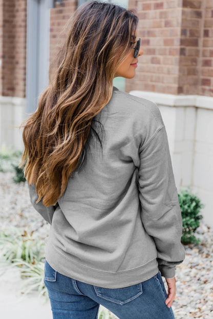 Gray Game Day Crew Neck Sweatshirt