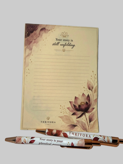 Inspirational Stationery Set – Notepad, Pens & Bookmark