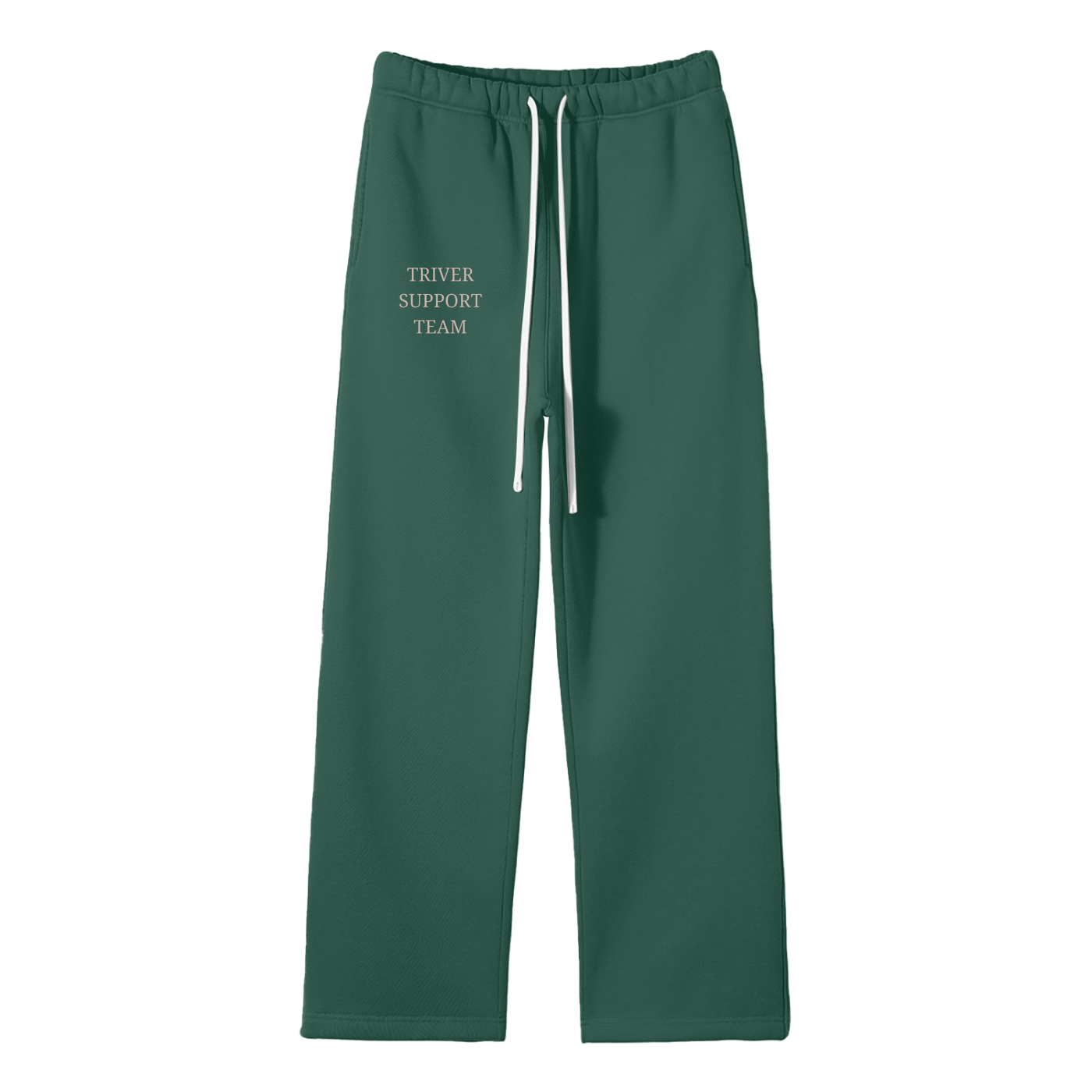 Unisex Solid Color Fleece Straight Leg Pants