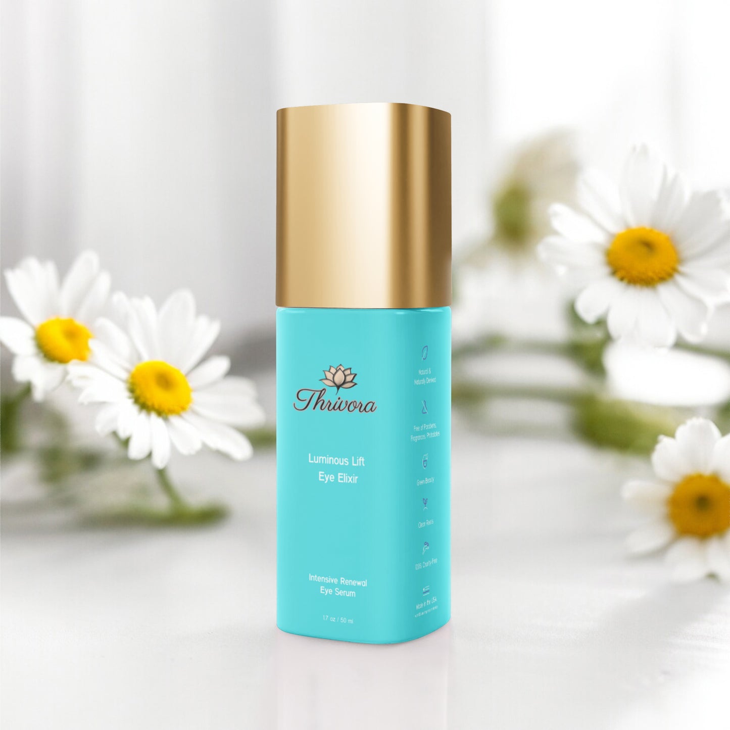 Brighten+Firm Eye Serum: Intensive Renewal Gold Cap