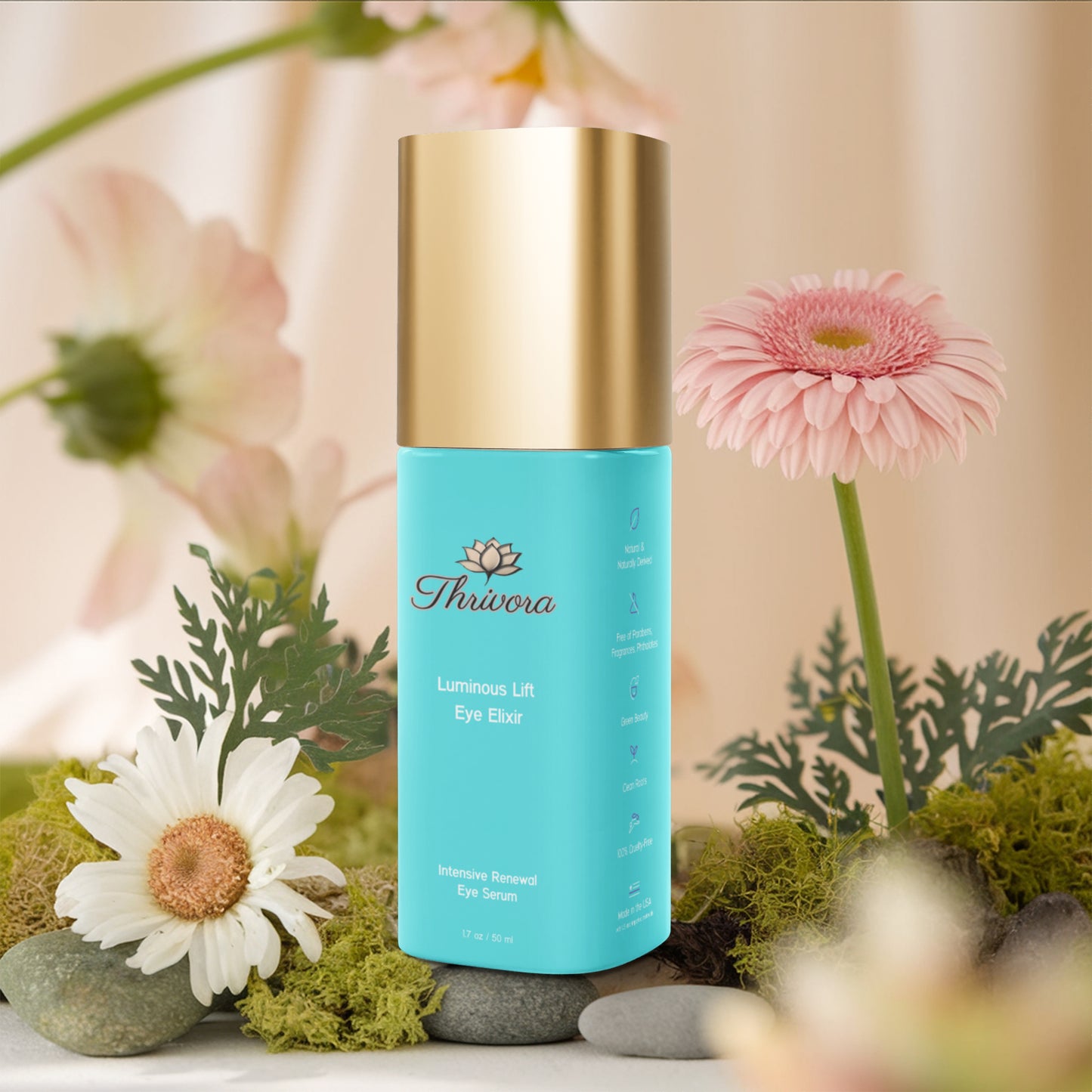 Brighten+Firm Eye Serum: Intensive Renewal Gold Cap