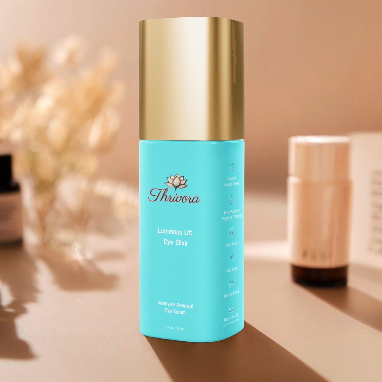 Brighten+Firm Eye Serum: Intensive Renewal Gold Cap