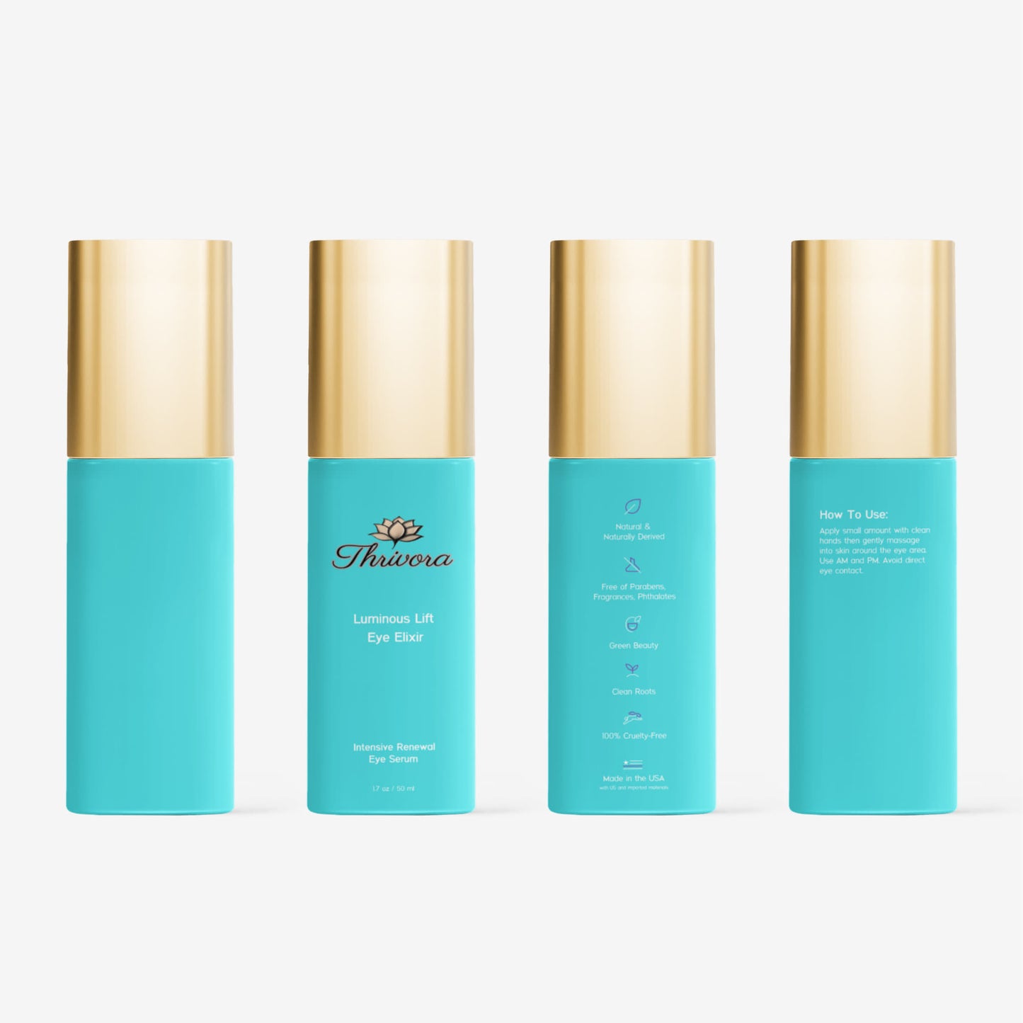 Brighten+Firm Eye Serum: Intensive Renewal Gold Cap