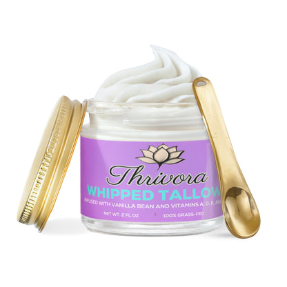 Whipped Grass-Fed Tallow Balm with Vanilla Bean