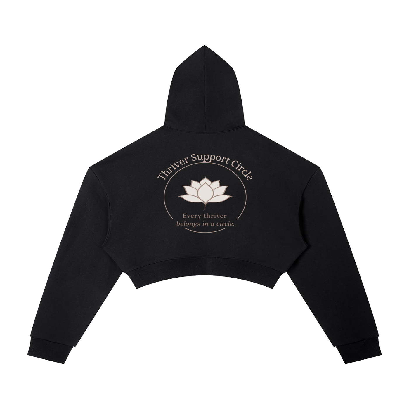 Support Circle Cropped Hoodie