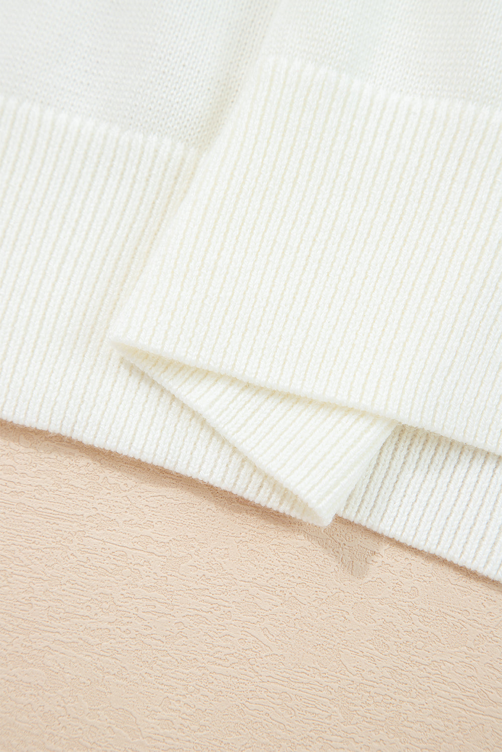 White Sequined GAME DAY Graphic Round Neck Sweater